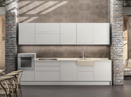 ISL BIANCA 330 CM PIANO E LAVELLO IN TRAVERTINO CLASSICO