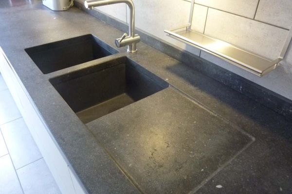 piano per cucina in pietra lavica