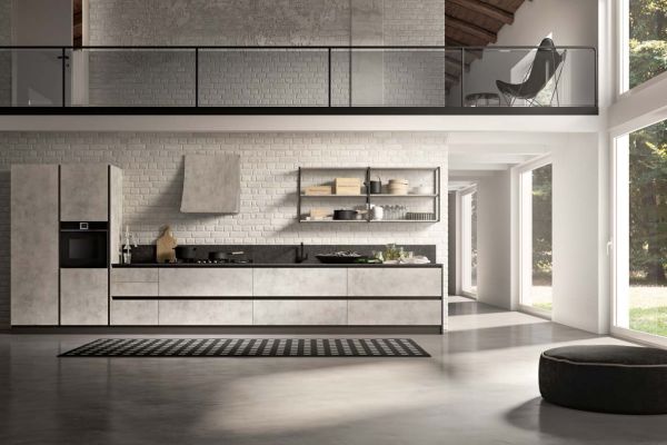 Realizzazione di cucina in cemento