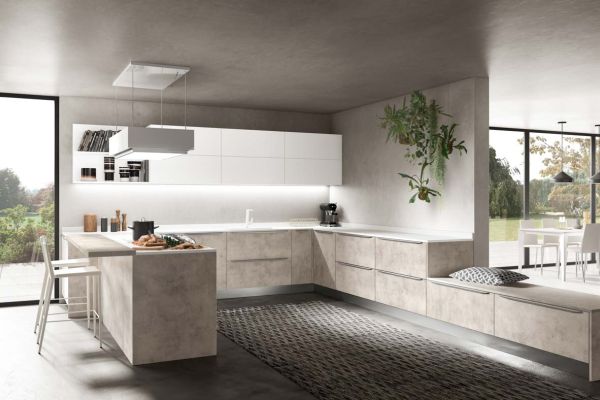 Il cemento in cucina