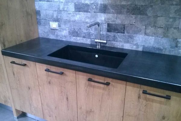 piano per cucina in cemento